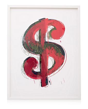 Dollar Sign 1981 Wall Art By Andy Warhol Oliver Bonas