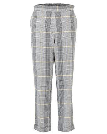 gray check pants