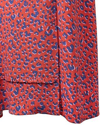 oliver bonas red animal print dress