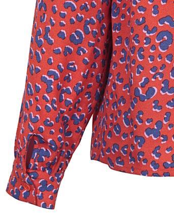 oliver bonas red animal print dress