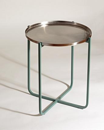 Iggy Metal Tray Side Table Oliver Bonas