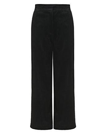 corduroy straight leg trousers
