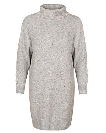 high neck knitted jumper dress