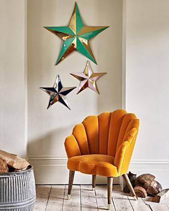 Star Metallic Metal Wall Hanging Oliver Bonas Us