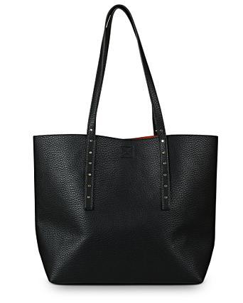 black tote bag with compartments