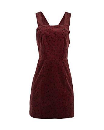 burgundy animal print dress
