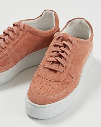 flatform leather trainers