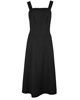 black pinny dress