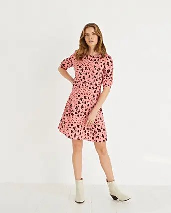 oliver bonas leopard print dress