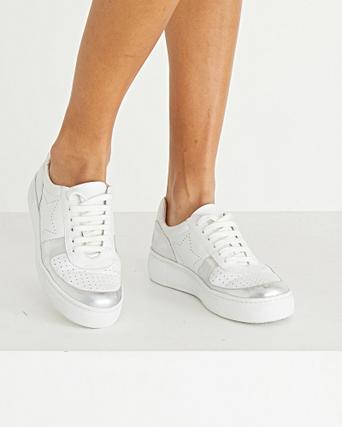leather flatform trainers