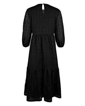 black jersey midi dress