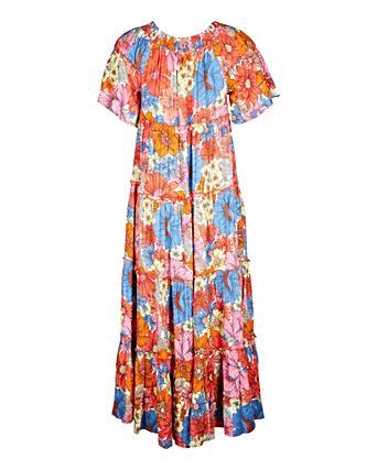 flowing floral maxi dress