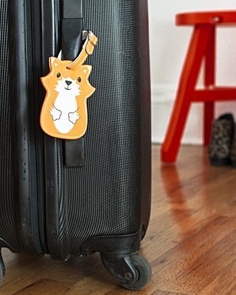 fox luggage tag