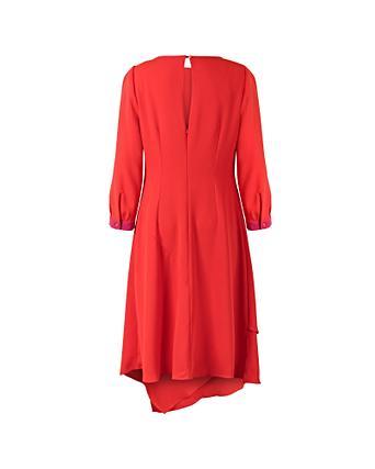 oliver bonas red leopard print dress