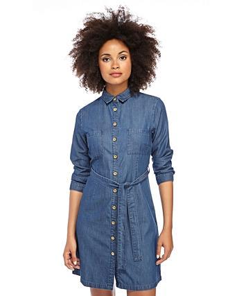oliver bonas denim dress