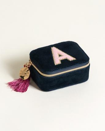 initial travel jewellery box