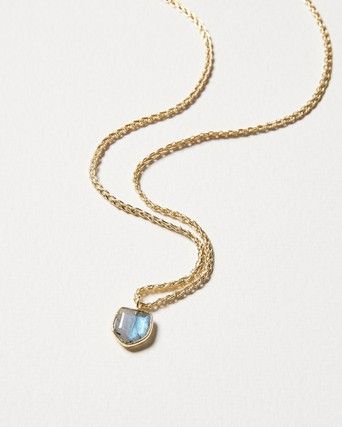labradorite pendant Labradorite necklace labradorite gold-plated necklace