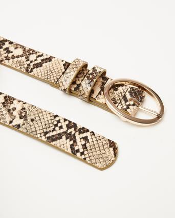 snake print waist belt