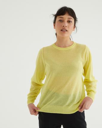 lightweight yellow sweater