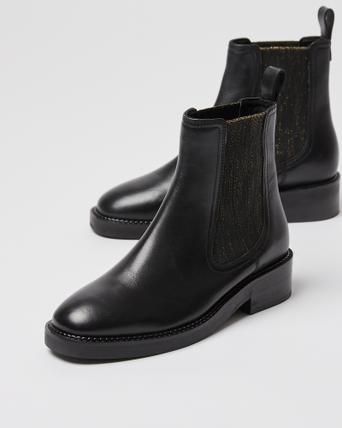 Sparkly black ankle boots Clearance