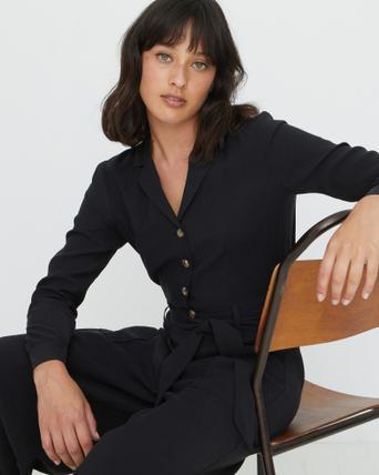Oliver bonas black jumpsuit Clearance