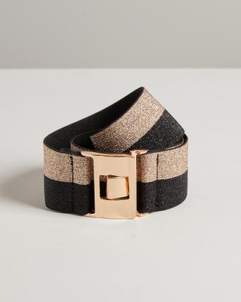 elasticated gold belt