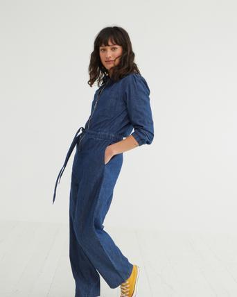 Oliver bonas denim jumpsuit Clearance