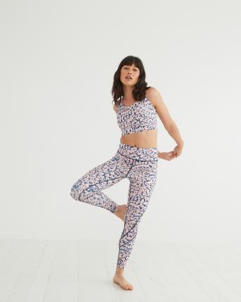 white sports leggings