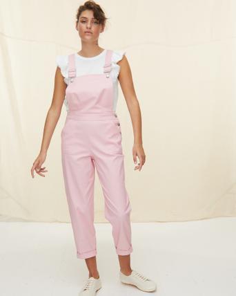 Pink dungaree jumpsuit Clearance