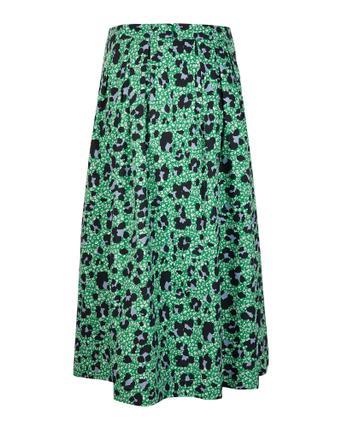 green leopard print skirt