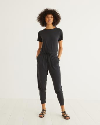 Oliver bonas black jumpsuit Clearance
