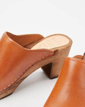 kitty clogs heeled mules