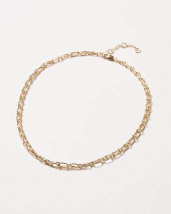 Piper Fine Mixed Chains Choker Necklace 