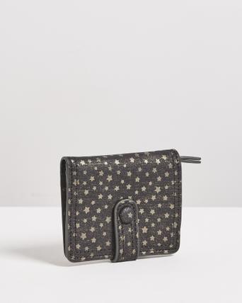 black fold over purse