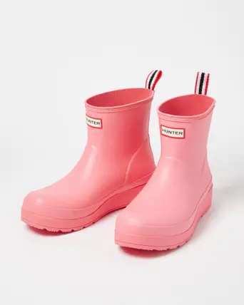 hunter wellington boots pink