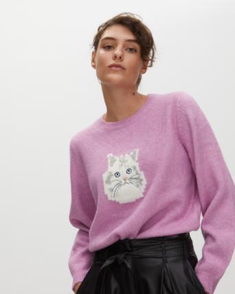 pink cat jumper