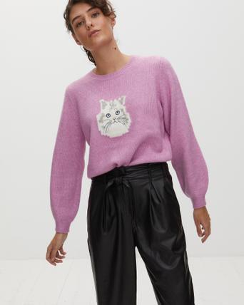 pink cat jumper
