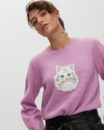 pink cat jumper