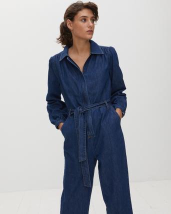 Oliver bonas denim jumpsuit Clearance