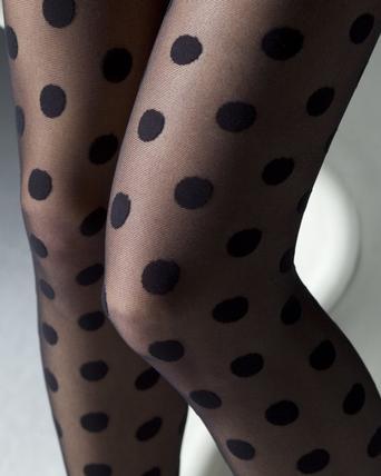 Black Spot Tights | Oliver Bonas