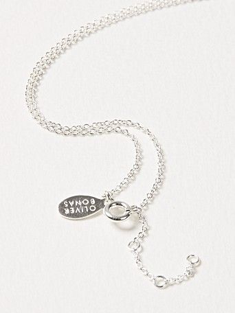 Lyca Pearl Semi Circle Silver Pendant Necklace | Oliver Bonas