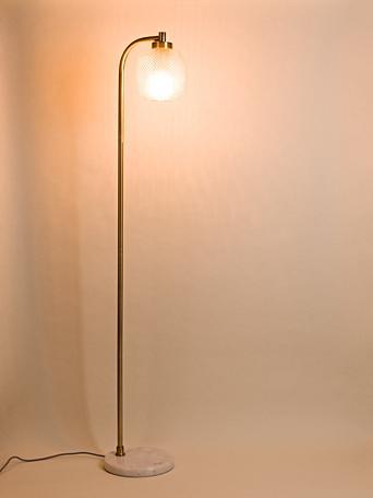 Luce Gold Glass & Marble Floor Lamp | Oliver Bonas (342 x 456 Pixel)