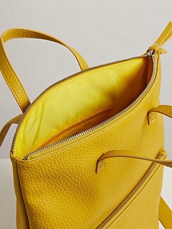 Baden Yellow Rectangular Backpack Large | Oliver Bonas