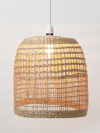 Oliver Bonas, Espiral Natural Rattan Pendant Lamp Shade