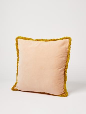 yellow throws and cushions