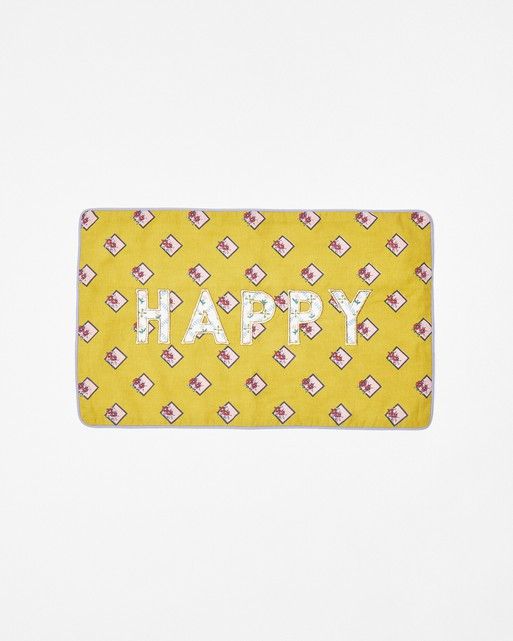 oliverbonas.com | Happy Yellow Cotton Cushion Cover