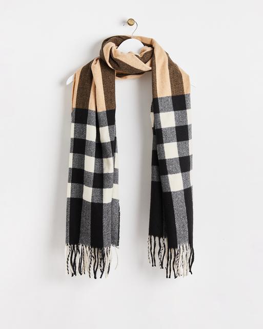 gregory ladner check blanket scarf