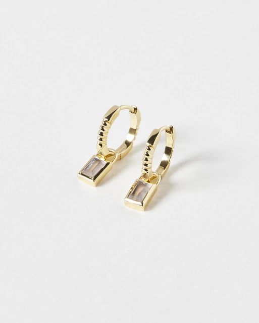 Gold Plated Huggie Hoop Earrings with Freshwater Pearls - Lovisa