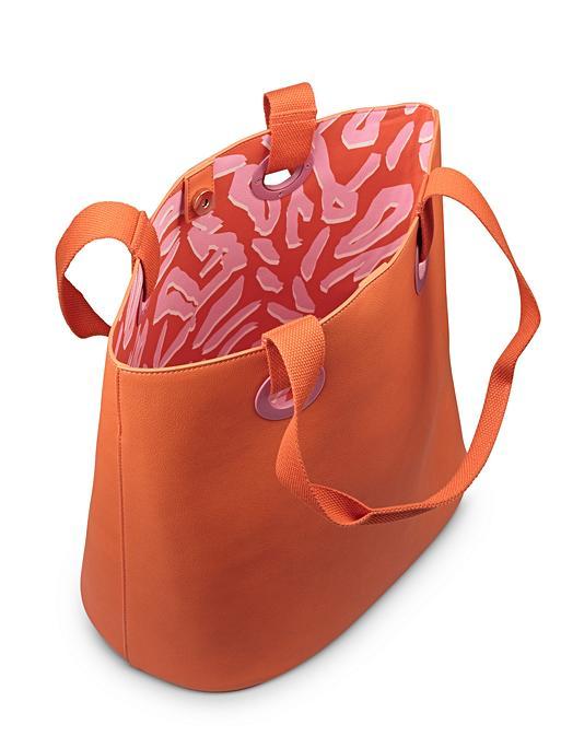 Leia Zebra Print Orange Tote Bag