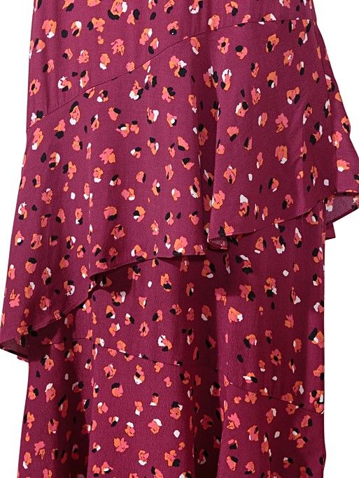 Gesture Pink Animal Print Slip Midi Dress | Oliver Bonas
